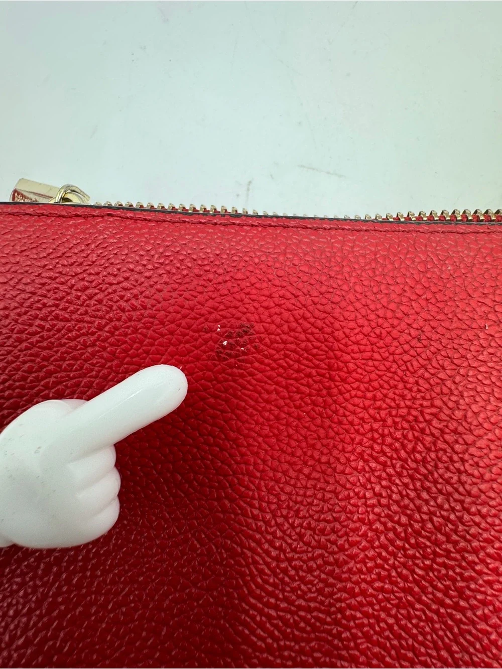 Kate Spade New York Red Pebbled Leather Crossbody Shoulder Bag Purse Dust Bag